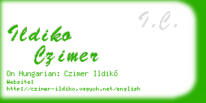 ildiko czimer business card